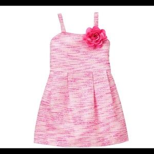 JANIE AND JACK PICK-STITCH BOUCLE DRESS